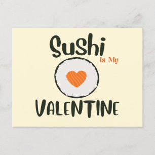 Sushi is mijn Valentijn Briefkaart