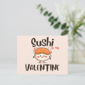Sushi is mijn Valentijn Briefkaart (Staand voorkant)