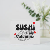 Sushi is mijn Valentijn Briefkaart (Staand voorkant)