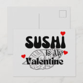 Sushi is mijn Valentijn Briefkaart (Voorkant / Achterkant)