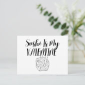 Sushi Is Mijn Valentijn  Briefkaart (Staand voorkant)