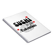 Sushi is mijn Valentijn Notitieboek (Rechterzijde)