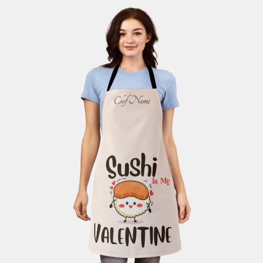 Sushi is mijn Valentijn Schort (Gedragen)