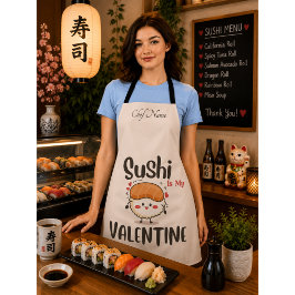 Sushi Is Mijn Valentijn Schort