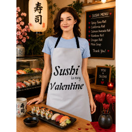 Sushi Is Mijn Valentijn Schort