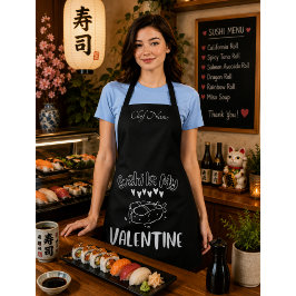 Sushi Is Mijn Valentijn Schort