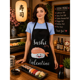 Sushi Is Mijn Valentijn Schort
