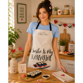 Sushi Is Mijn Valentijn Schort