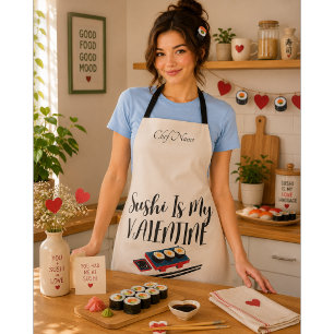 Sushi Is Mijn Valentijn Schort