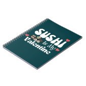 Sushi is mijn Valentijn, sushi Notitieboek (Linkerzijde)