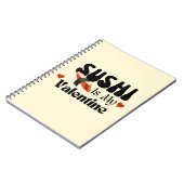 Sushi is mijn Valentijn, sushi Notitieboek (Linkerzijde)
