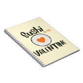 Sushi is mijn Valentijn, sushi Notitieboek (Rechterzijde)