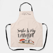Sushi is mijn Valentijn , Sushi Schort (Voorkant)