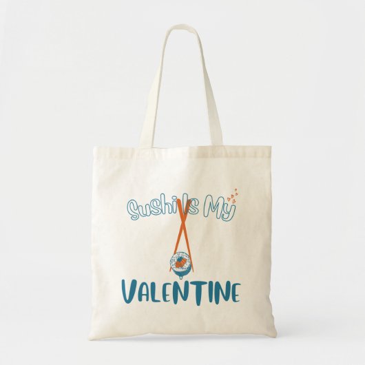 Sushi is mijn Valentijn Tote Bag (Voorkant)