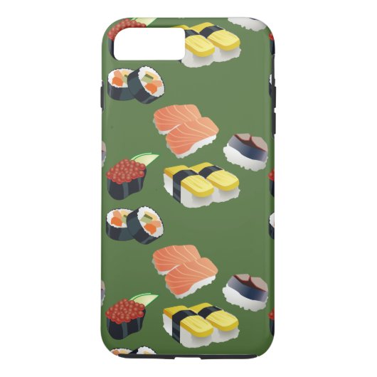 sushi japan green phone cover (Achterkant)