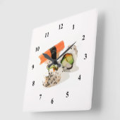 Sushi Japanese food art Vierkante Klok (Hoek)