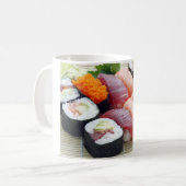 Sushi Japans Aziatisch voedsel raw Sashimi Fresh R Koffiemok (Voorkant links)