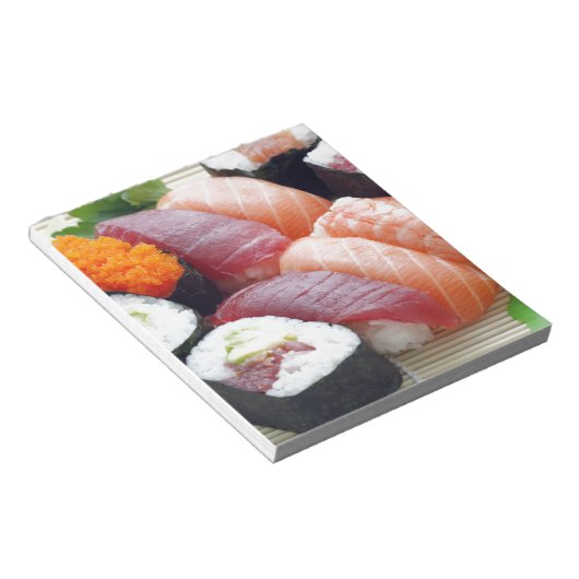 Sushi Japans Aziatisch voedsel raw Sashimi Fresh R Notitieblok (Schuin)