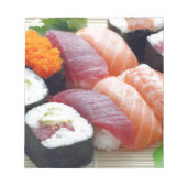 Sushi Japans Aziatisch voedsel raw Sashimi Fresh R Notitieblok (Voorkant)