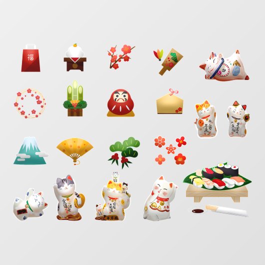 Sushi Japans Eetcafé Bedrijf  Raamsticker (Vel)