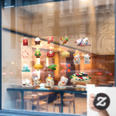 Sushi Japans Eetcafé Bedrijf  Raamsticker (Cafe Raam)