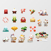 Sushi Japans Eetrestaurant Zakelijk  Raamsticker (Vel)