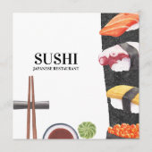 Sushi Japans eten Menu (Voorkant)