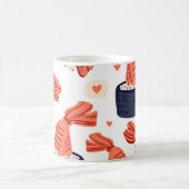 Sushi Japans Eten Naadloos Patroon Koffiemok (Center)