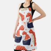 Sushi Japans Eten Naadloos Patroon Schort (Insitu)