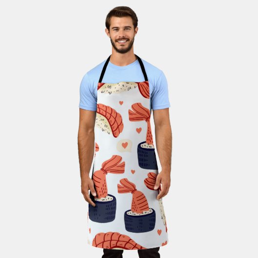 Sushi Japans Eten Naadloos Patroon Schort (Gedragen)