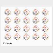 Sushi Japans eten Ronde Sticker (Vel)