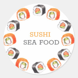 Sushi Japans eten Ronde Sticker
