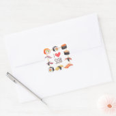 Sushi Japans eten Vierkante Sticker (Envelop)