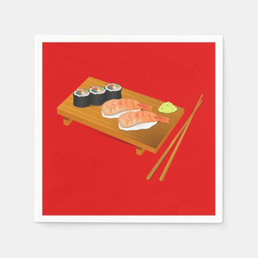 Sushi Japans etentje Servet (Voorkant)