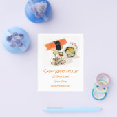 Sushi Japans modern voedselrestaurant Flyer (Enkel)
