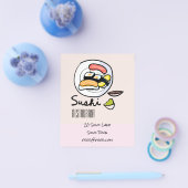 Sushi Japans modern voedselrestaurant Flyer (Enkel)