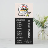 Sushi Japans restaurant diner menu (Staand voorkant)