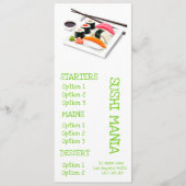 Sushi Japans restaurant diner menu (Voorkant)