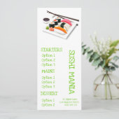 Sushi Japans restaurant diner menu (Staand voorkant)