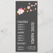 Sushi Japans restaurant stijlvol dinermenu Menu (Voorkant)