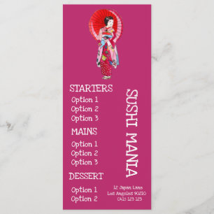 Sushi Japans restaurant sushi menu