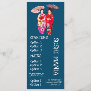 Sushi Japans restaurant sushi menu