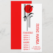 Sushi Japans restaurant sushi menu (Voorkant / Achterkant)