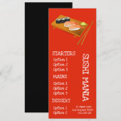 Sushi Japans restaurant sushi menu (Voorkant / Achterkant)