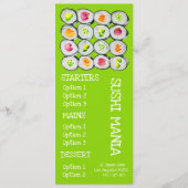 Sushi Japans restaurant wasabi menu (Voorkant)