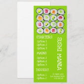 Sushi Japans restaurant wasabi menu (Voorkant / Achterkant)