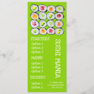 Sushi Japans restaurant wasabi menu