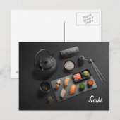 Sushi Japans ritueel Briefkaart (Voorkant / Achterkant)