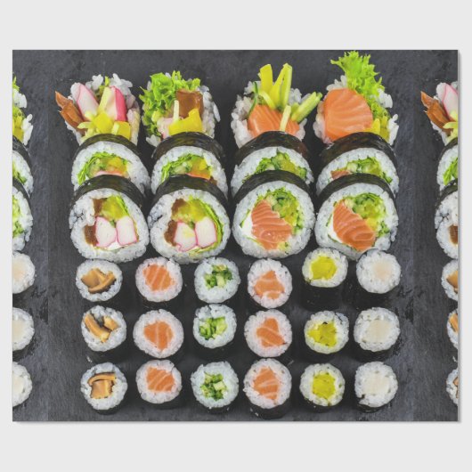 Sushi Japans voedselpatroon Cadeaupapier (Vlak)