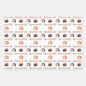 Sushi Japans voedselpatroon Inpakpapier Vel (Voorkant 2)